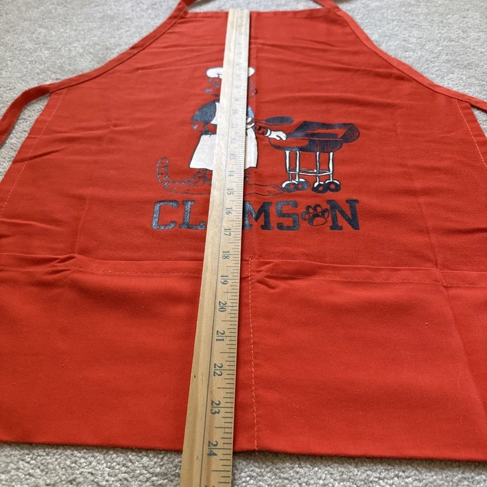 Vintage Clemson University Tigers Tailgating Barbecue Kitchen Football Apron